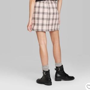 Button-up Top and Mini Skirt Set